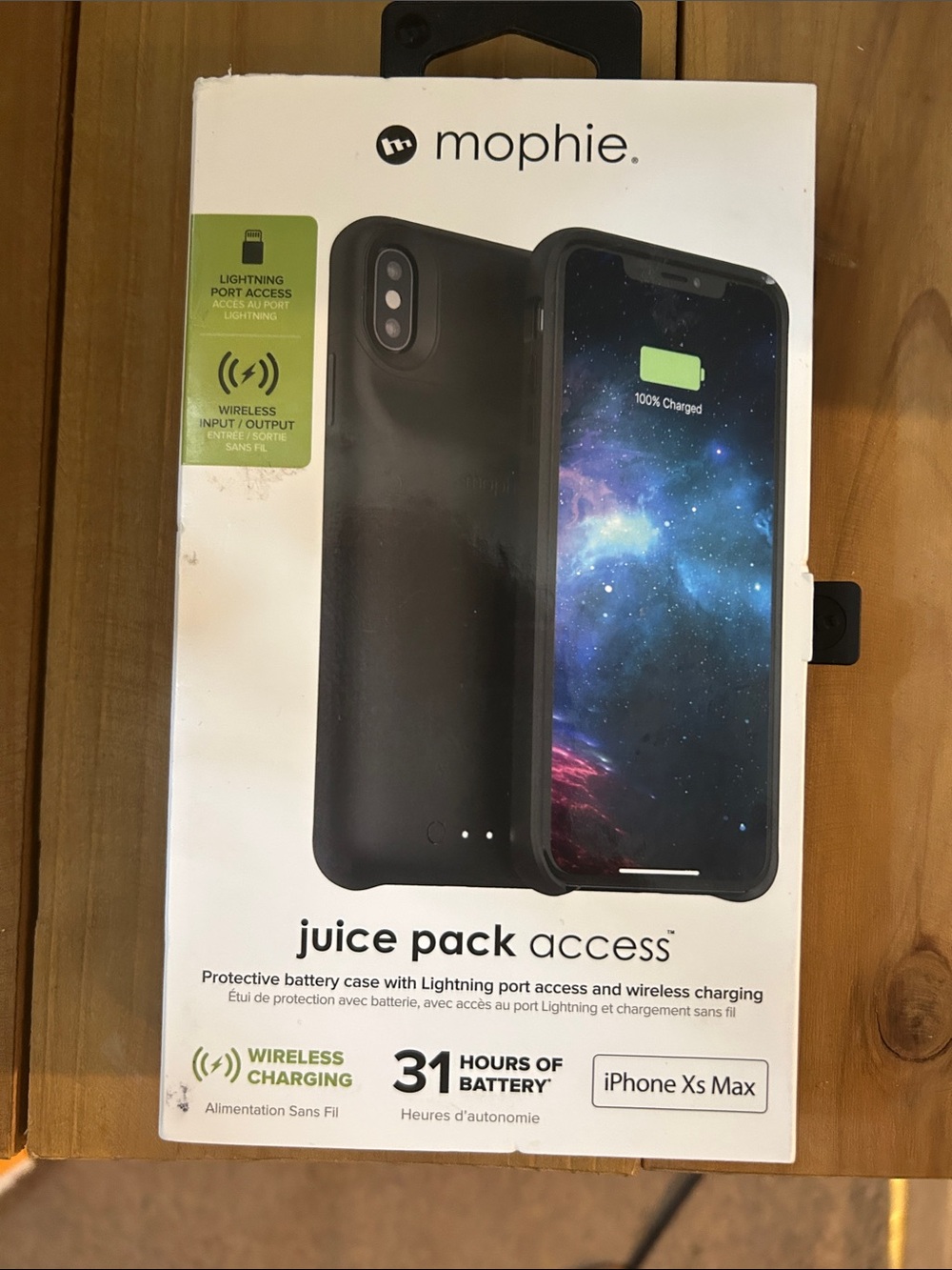 mophie Black Juice Pack Access Battery Case for iPhone Xs Max